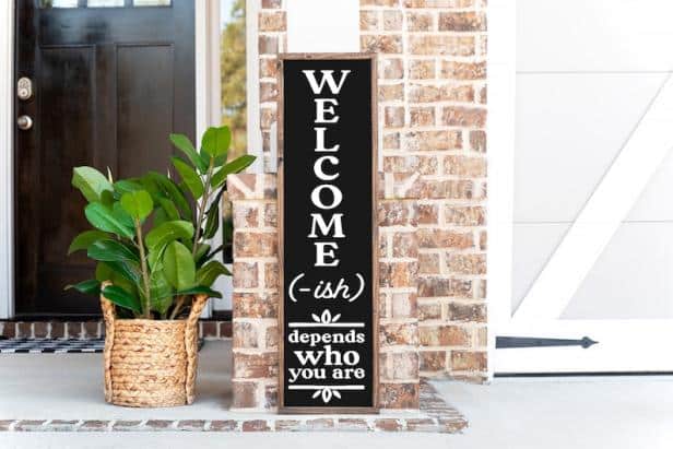 Curb Appeal Landscaping Welcome Signage